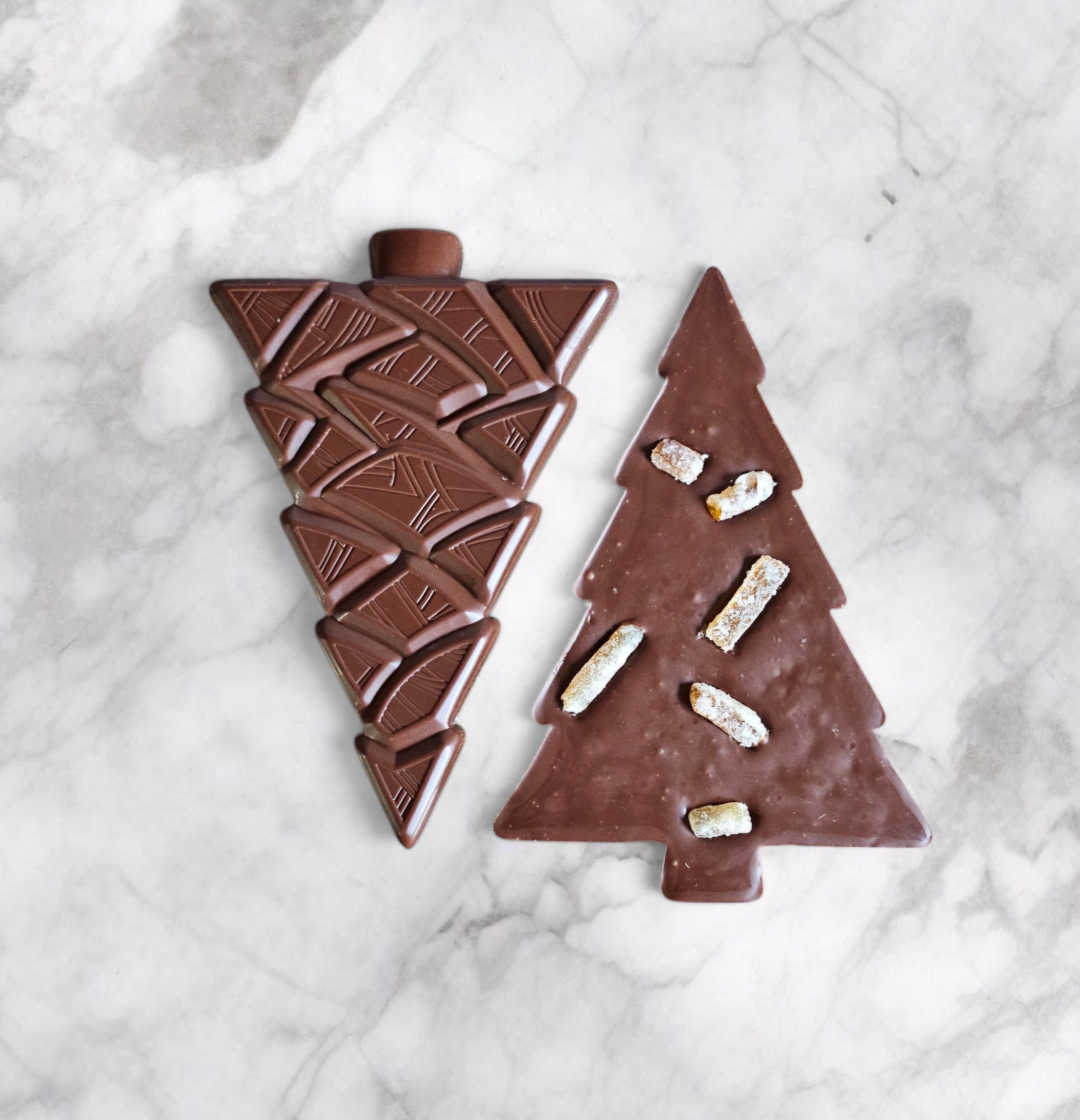 Milk Chocolate Tree with Almonds and Orange